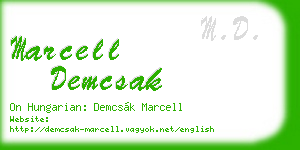 marcell demcsak business card